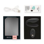 RITHUAL - STYMULATOR ŁECHTACZKI Z PILOTEM DLA PAR CZARNY