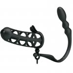 PRETTY LOVE - KLATKA NA PENISA ZE STYMULACJĄ ANALNĄ WIBRACYJNA