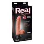 REAL FEEL DELUXE - NATURALNY WIBRATOR Z ŻYŁAMI I ŻOŁĘDZIEM 22CM