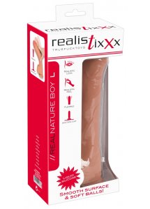 REALISTIXXX - NATURALNE DILDO Z ŻYŁAMI ŻOŁĘDZIEM I JĄDRAMI 24.7CM