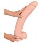 REALISTIXXX - XXXL NATURALNE DILDO Z ŻYŁAMI ŻOŁĘDZIEM I JĄDRAMI 42CM