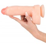 REALISTIXXX - NATURALNE DILDO Z ŻYŁAMI ŻOŁĘDZIEM I JĄDRAMI 23CM