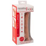 REALISTIXXX - NATURALNY WIBRATOR Z ŻYŁAMI ŻOŁĘDZIEM I PILOTEM 22.5CM
