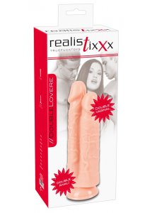 REALISTIXXX - PODWÓJNE NATURALNE DILDO DŁUGIE I SZEROKIE 26CM
