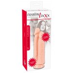 REALISTIXXX - PODWÓJNE NATURALNE DILDO DŁUGIE I SZEROKIE 26CM