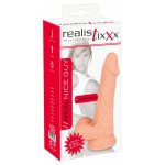 REALISTIXXX - NATURALNY WIBRATOR Z ŻYŁAMI ŻOŁĘDZIEM I PILOTEM 18CM