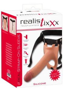 REALISTIXXX - UPRZĄŻ STRAP-ON Z NATURALNYM DILDO 19,5CM