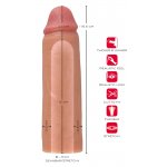 REALISTIXXX - REALISTYCZNA NAKŁADKA NA PENISA 16.2CM