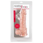 REALISTIXXX - XXL NATURALNE DILDO Z ŻYŁAMI ŻOŁĘDZIEM I JĄDRAMI 32CM