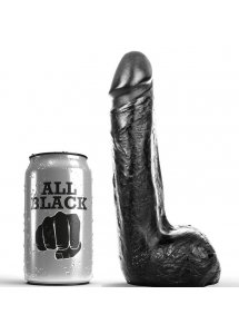 REALISTYCZNE CZARNE DILDO SMOTH ALL BLACK 20 CM