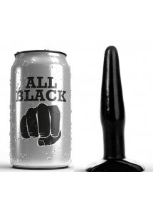 CZARNY KOREK ANALNY ALL BLACK 11 CM