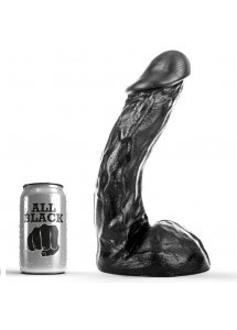 REALISTYCZNE CZARNE DILDO ALL BLACK 28CM