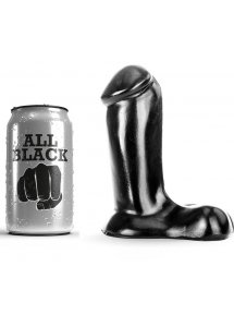 REALISTYCZNE CZARNE DILDO ALL BLACK 14CM