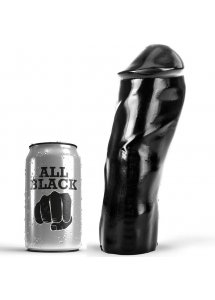 REALISTYCZNE CZARNE DILDO ALL BLACK 20CM