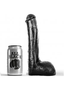 REALISTYCZNE CZARNE DILDO ALL BLACK 23CM