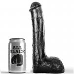 REALISTYCZNE CZARNE DILDO ALL BLACK 23CM