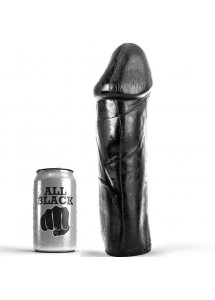 REALISTYCZNE CZARNE DILDO ALL BLACK 28CM