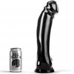 REALISTYCZNE GŁADKIE CZARNE DILDO ALL BLACK 33CM