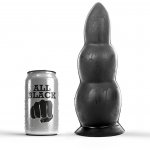 REALISTYCZNE KULOWE CZARNE DILDO ALL BLACK 23CM