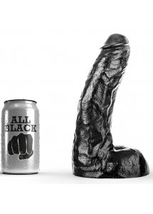 REALISTYCZNE CZARNE DILDO ALL BLACK 25,5CM