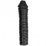 REALISTYCZNE DŁUGIE CZARNE DILDO ALL BLACK DONG 38CM
