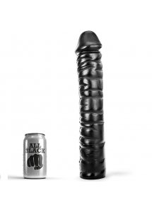 REALISTYCZNE DŁUGIE CZARNE DILDO ALL BLACK DONG 38CM