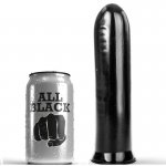 GŁADKIE DILDO ALL BLACK CZARNE 19CM