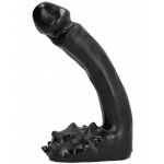 REALISTYCZNE ZAKRZYWIONE DILDO 19 CM ALL BLACK