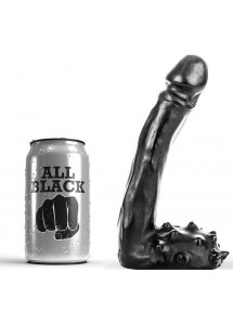 REALISTYCZNE ZAKRZYWIONE DILDO 19 CM ALL BLACK