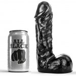 REALISTYCZNE CZARNE DILDO ALL BLACK 19CM