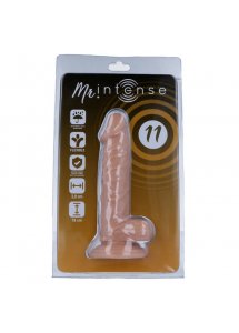REALISTYCZNY PENIS DILDO Z PRZYSSAWKĄ 18CM CIELISTY 