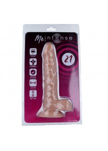 REALISTYCZNY PENIS DILDO Z PRZYSSAWKĄ 20,1CM CIELISTY 
