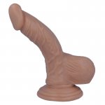 REALISTYCZNY PENIS DILDO Z PRZYSSAWKĄ 16CM CIELISTY 
