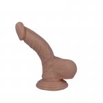 REALISTYCZNY PENIS DILDO Z PRZYSSAWKĄ 16CM CIELISTY 