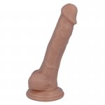 REALISTYCZNY PENIS DILDO Z PRZYSSAWKĄ 17,8CM CIELISTY 