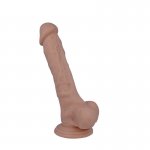 REALISTYCZNY PENIS DILDO Z PRZYSSAWKĄ 22,3CM CIELISTY 