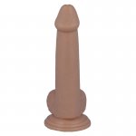 REALISTYCZNY PENIS DILDO Z PRZYSSAWKĄ 18CM CIELISTY 