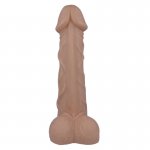 REALISTYCZNY PENIS DILDO Z PRZYSSAWKĄ 22CM CIELISTY 