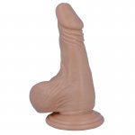 REALISTYCZNY PENIS DILDO Z PRZYSSAWKĄ 14,6CM CIELISTY 