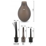 REBEL - IRYGATOR ANALNY Z 3 KOŃCÓWKAMI CZARNY