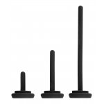 REBEL - MASTURBATOR NA ŻOŁĄDŹ Z 3 DOŁĄCZONYMI DILATORAMI CZARNY