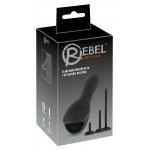 REBEL - MASTURBATOR NA ŻOŁĄDŹ Z 3 DOŁĄCZONYMI DILATORAMI CZARNY
