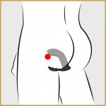 REBEL - ELASTYCZNY PLUG DO STYMULACJI PUNKTU-P DLA MĘŻCZYZN CZARNY