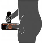 REBEL - MASTURBATOR Z PORĘCZNYM UCHWYTEM I 2 FUNKCJAMI CZARNY