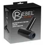 REBEL - MASTURBATOR Z PORĘCZNYM UCHWYTEM I 2 FUNKCJAMI CZARNY