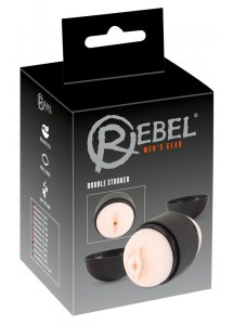 REBEL - DWUSTRONNY MASTURBATOR Z OTWOREM POCHWY I ANUSA