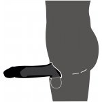 REBEL - ZDALNIE STEROWANA NAKŁADKA NA PENISA CZARNA +8CM