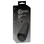 REBEL - PORĘCZNY MASTURBATOR ROWKOWANY Z 3 FUNKCJAMI CZARNY