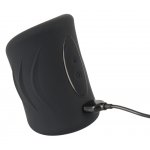 REBEL - PORĘCZNY MASTURBATOR Z WYPUSTKAMI I 2 FUNKCJAMI CZARNY