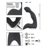 REBEL - STYMULATOR PROSTATY Z REDUKTOREM KROCZA I 10 TRYBAMI WIBRACJI CZARNY